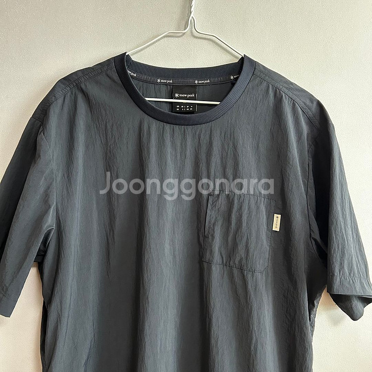 스노우피크 루트 반팔 냉감 옆 포켓 네이비 M 95--1