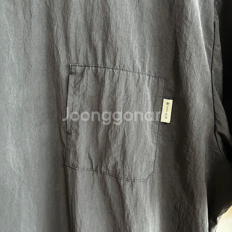 스노우피크 루트 반팔 냉감 옆 포켓 네이비 M 95--2