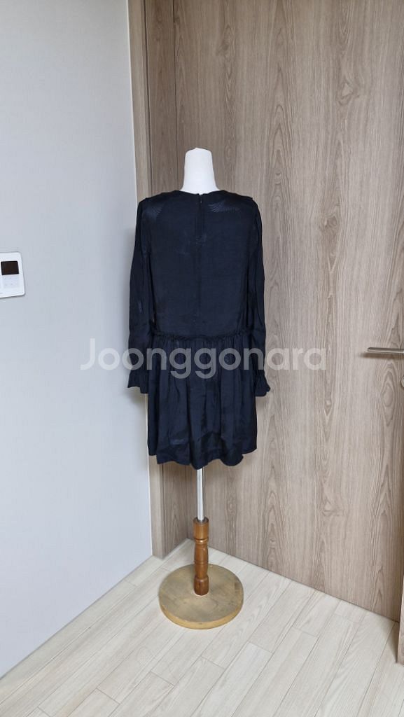 [산드로] 비스코스레이온프릴원피스/블랙/55--3