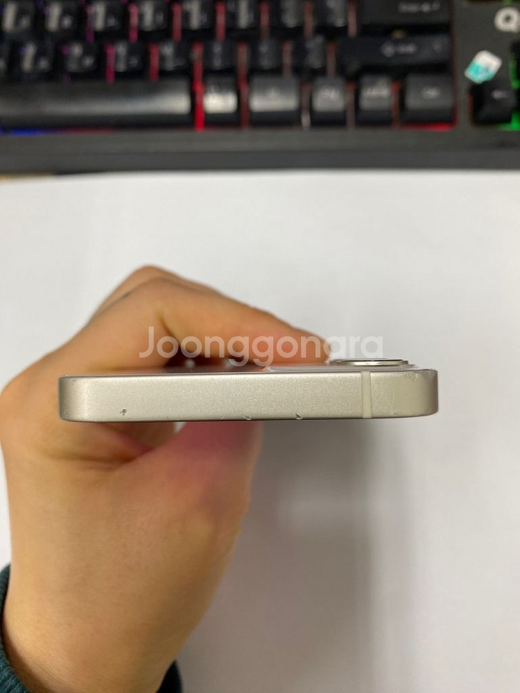 아이폰12미니 화이트 액정+뒷면 SS급 64GB100%--5