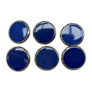 대량 약190개 벌크 30mm 빅 버튼 메탈 단추 파랑