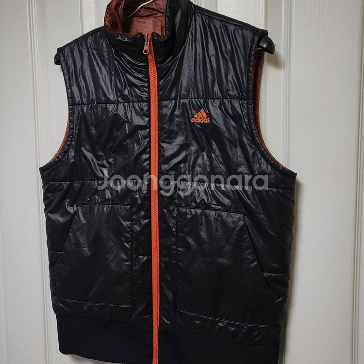 [무료배송] 아디다스 경량패딩조끼 95-100 남여블랙--2