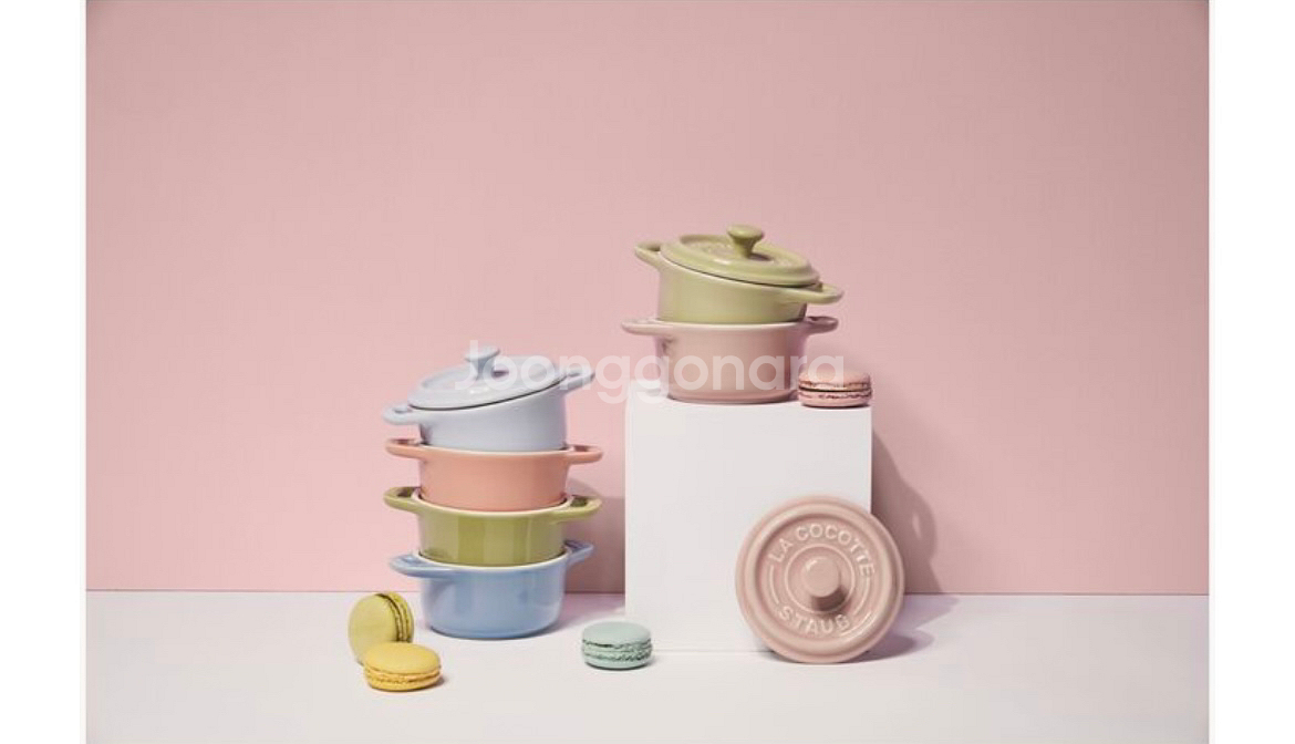 Staub 미니 꼬꼬떼 10cm 3종세트 스타우브--2