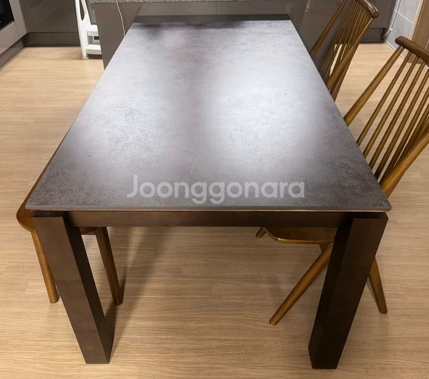 리바트 세라믹 식탁6인용--0