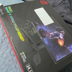 asus pg248qp 게이밍 모니터 풀박스 풀구성