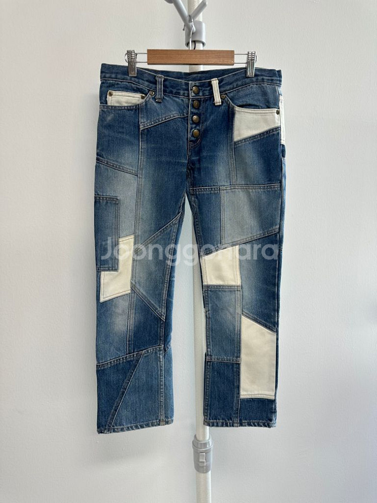 히스테릭글래머 패치워크 데님 청바지--0