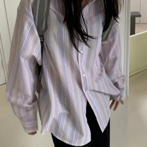 블렘토 시어서커 스트라이프 셔츠