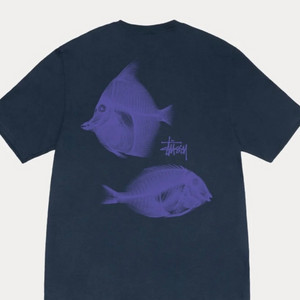 (새상품) 스투시 네이비 X-Ray 물고기 XXL