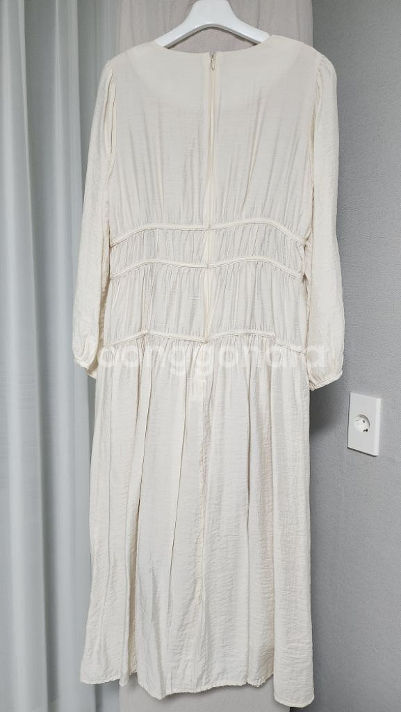 리린 원피스 셔링 실켓 러블리 여성스러운 심플 데일리--4