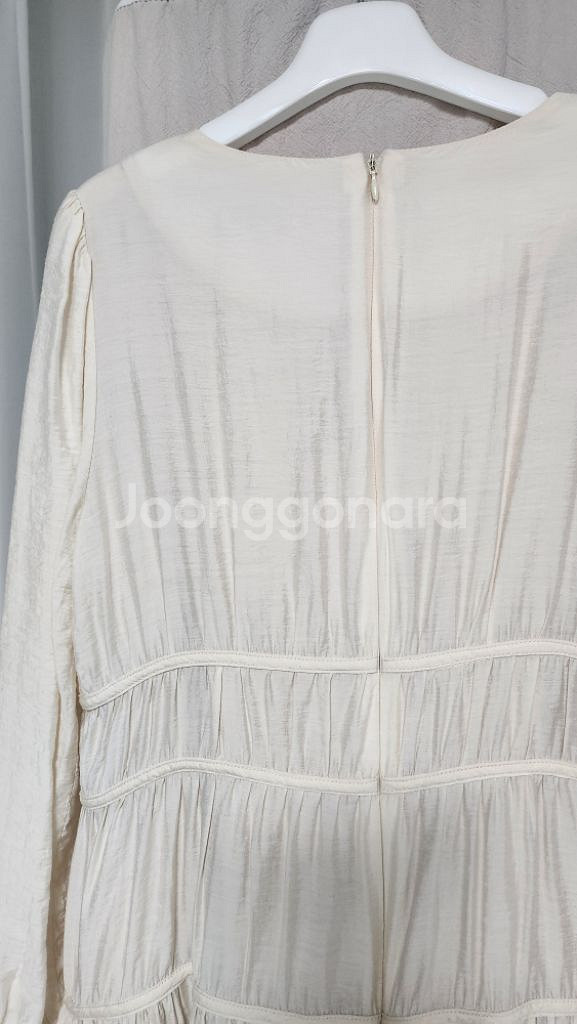 리린 원피스 셔링 실켓 러블리 여성스러운 심플 데일리--5