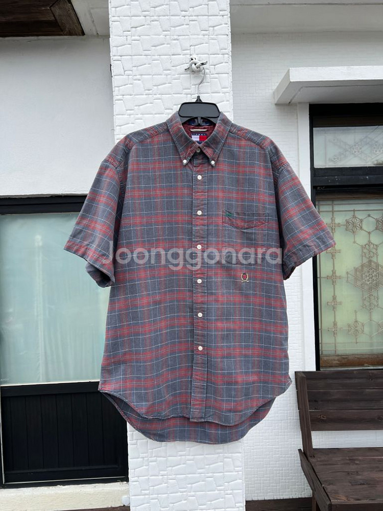 타미힐피거 빈티지 올드스쿨 반팔셔츠 (XL)--0
