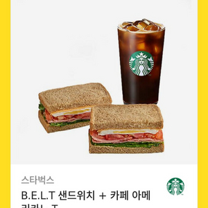 스타벅스 B.E.L.T 샌드위치 + 아메리카노 T
