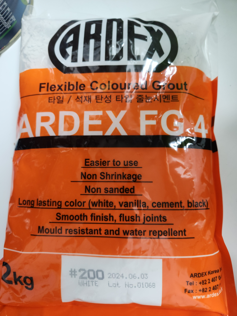 ARDEX FG4 타일 줄눈 시멘트 (화이트, 새상품)