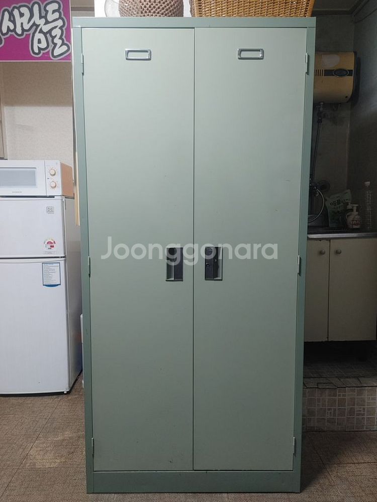 양문형 4단 철제 캐비넷 캐비닛 수납함--0