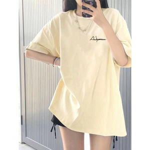여성 여름 반팔 루즈 스타일
