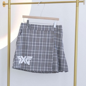 PXG 골프 여성 빅로고 체크 스커트