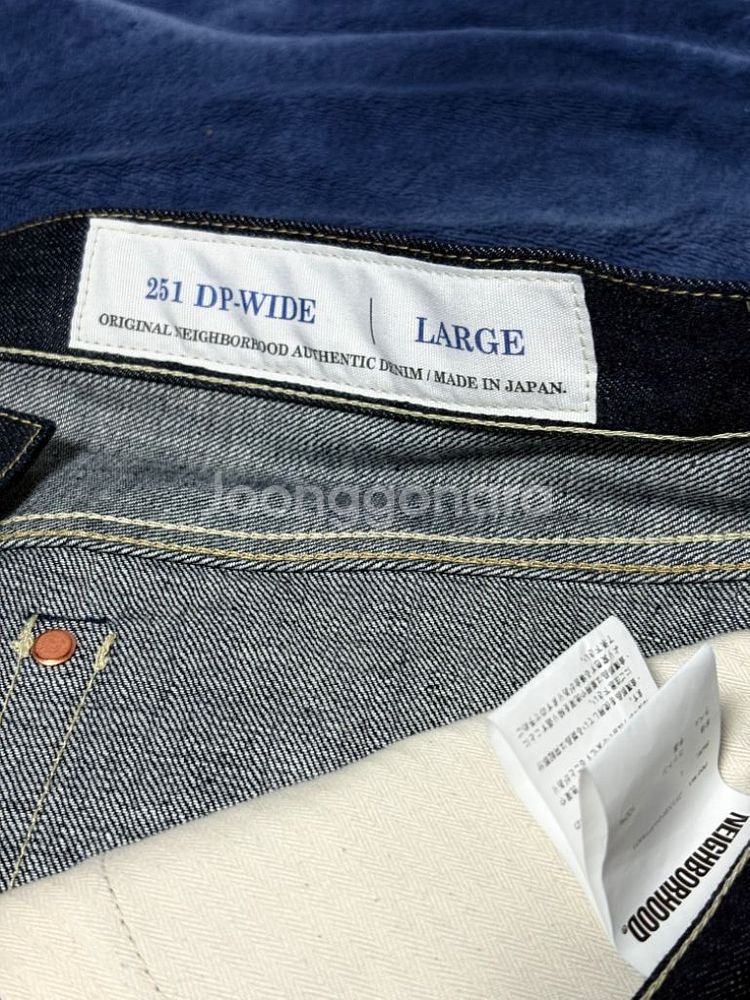 네이버후드 RIGID DENIM DP WIDE PANT--2