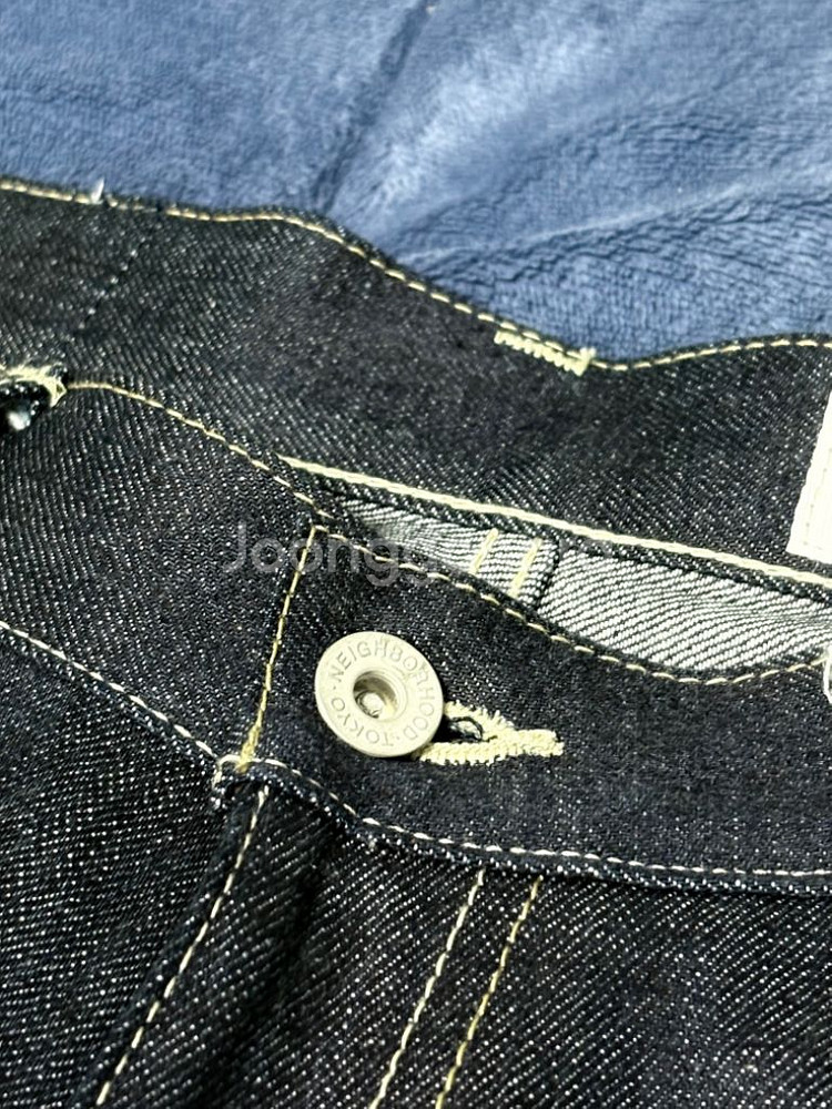 네이버후드 RIGID DENIM DP WIDE PANT--3