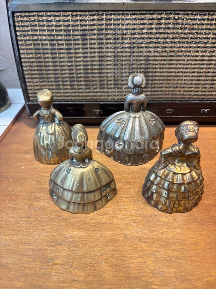 영국 빈티지 앤틱 레이디 황동 벨 종 #1,2,3,4--1