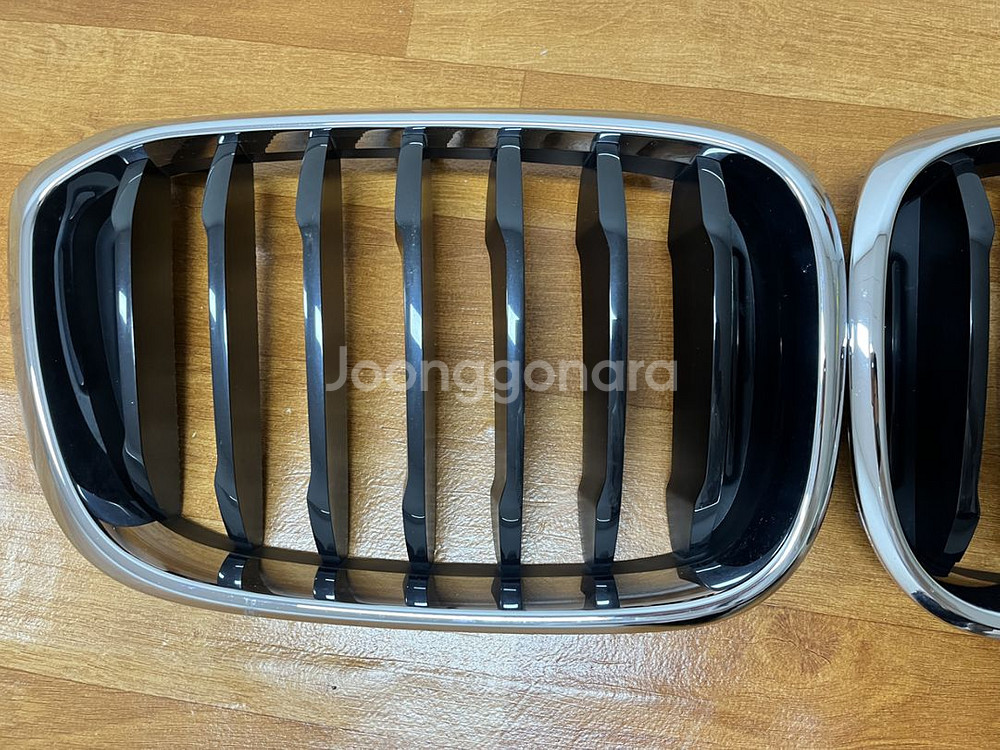 BMW 순정 그릴 더블 슬랫 카본 룩--2
