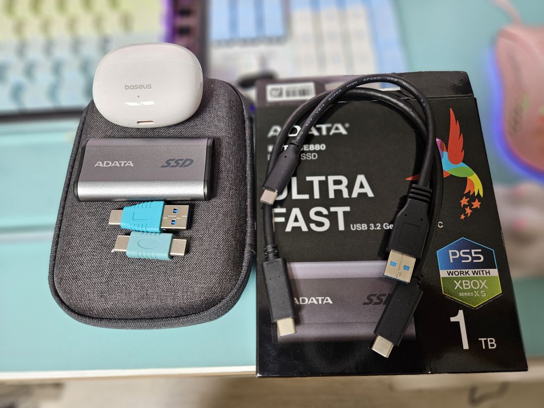 Adata elite se880 1TB 24년 구매