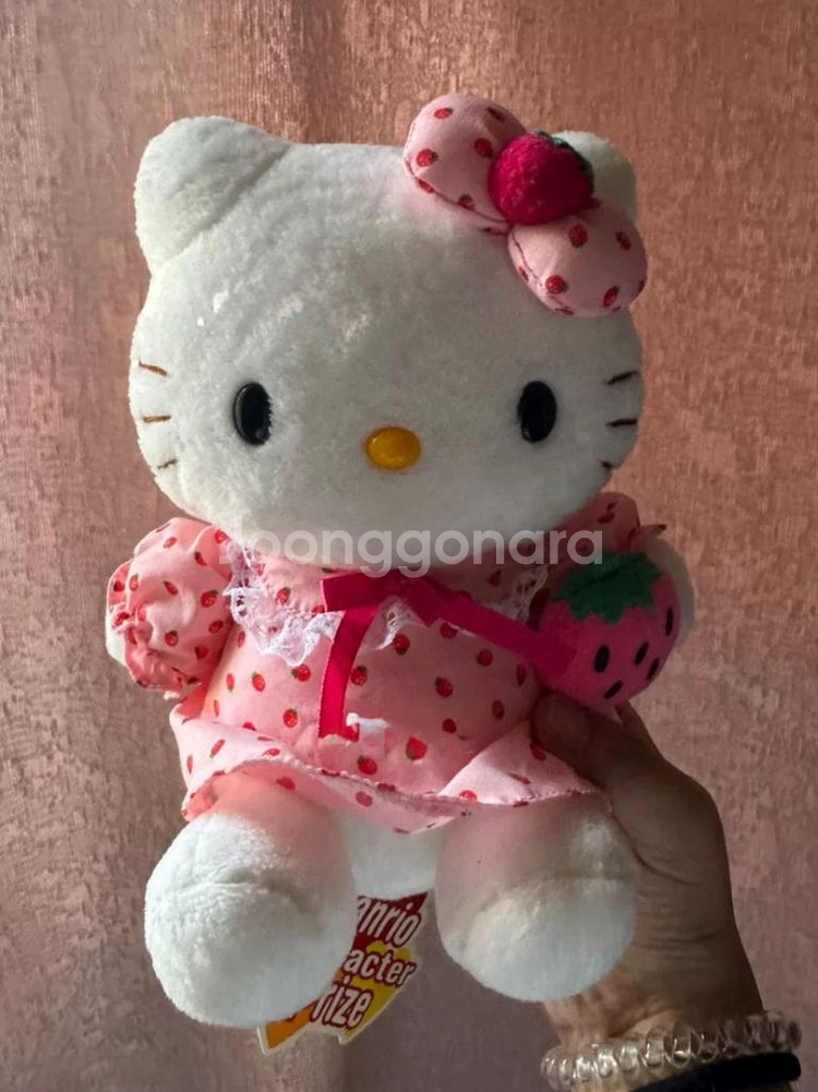 고전 키티 딸기 이치고 파자마 인형 잠옷--0