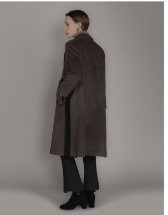 손정완 알파카 울 코트 55 사이즈 정품 사이즈 55--3