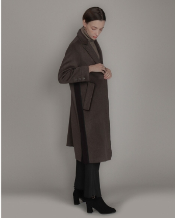 손정완 알파카 울 코트 55 사이즈 정품 사이즈 55--1