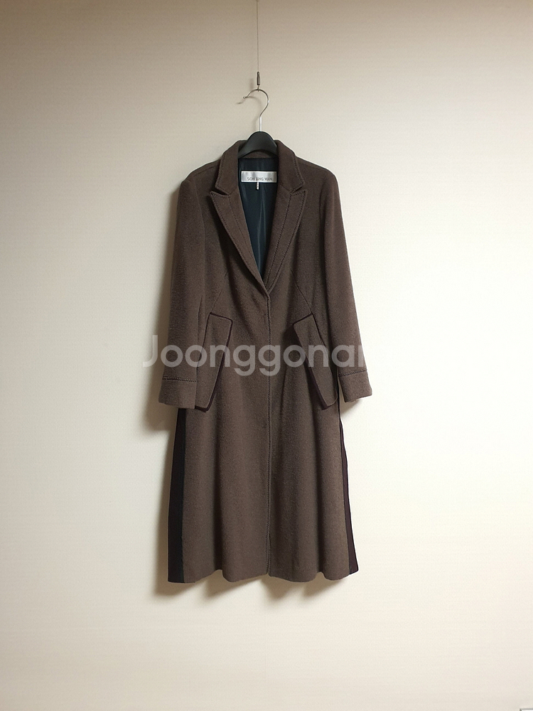 손정완 알파카 울 코트 55 사이즈 정품 사이즈 55--5