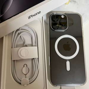 아이폰16 Pro Max 256GB 블랙 애플케어 풀박