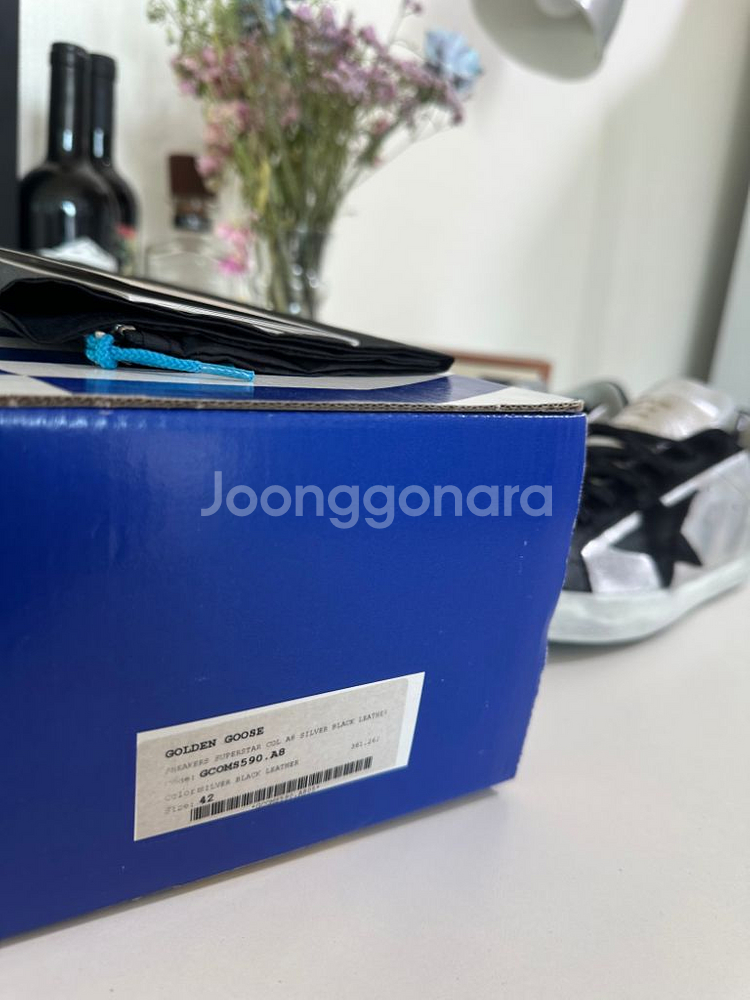 골든구스 슈퍼스타 셀버 블랙 사이즈 42 270--1