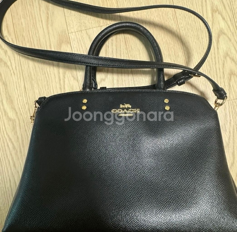 코치 미니 릴리 레더 캐리올 토트백(코치 가방)--1