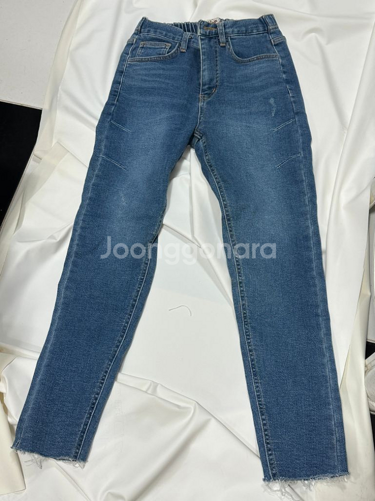 여성 뒷밴딩청바지 S--0