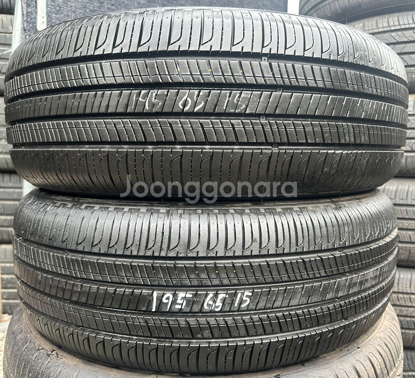 195 65 15한국중고타이어2개1956515--0