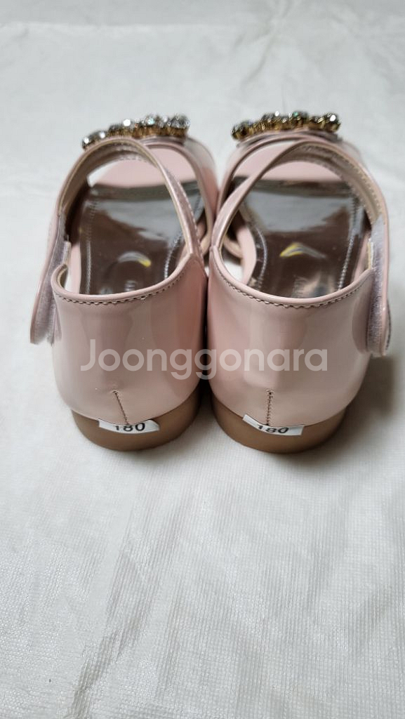 아동 180 스퀘어 큐빅 샌들(새상품)--2