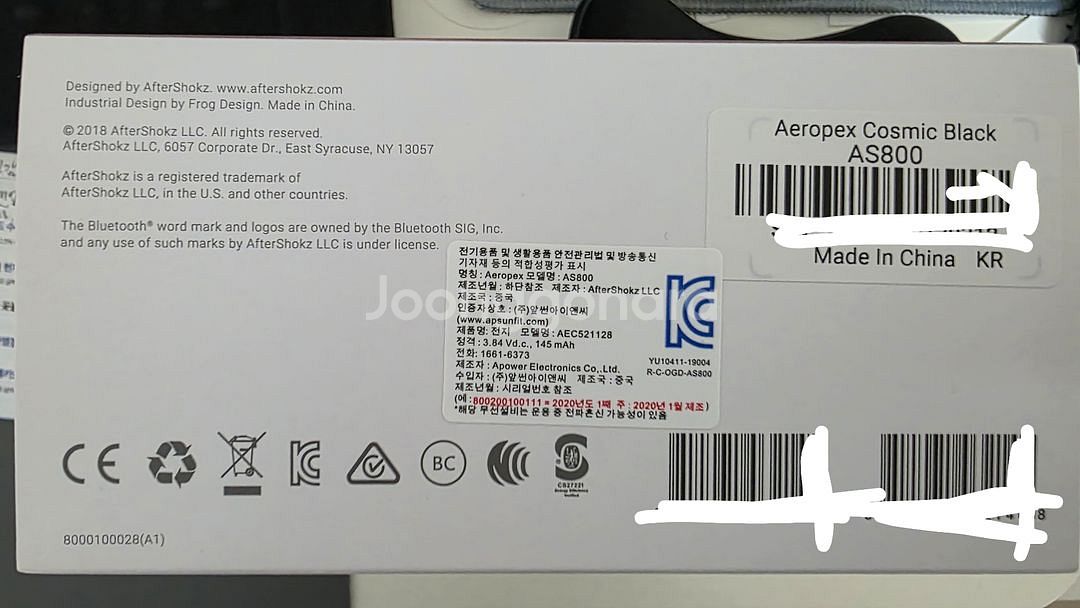 골전도 헤드셋 이어폰 애프터샥 Aeropex as800--3