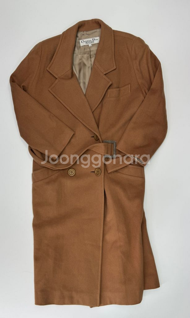 여성 크리스챤디올 아카이브 벨티드 코트--0