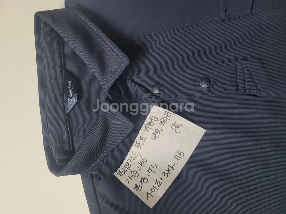 클리브랜드 골프 기능성 반집업 반팔티 남3XL,새상품--7