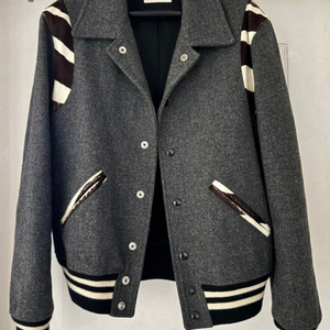 [정품]생로랑 14FW 지브라 그레이 테디자켓 46
