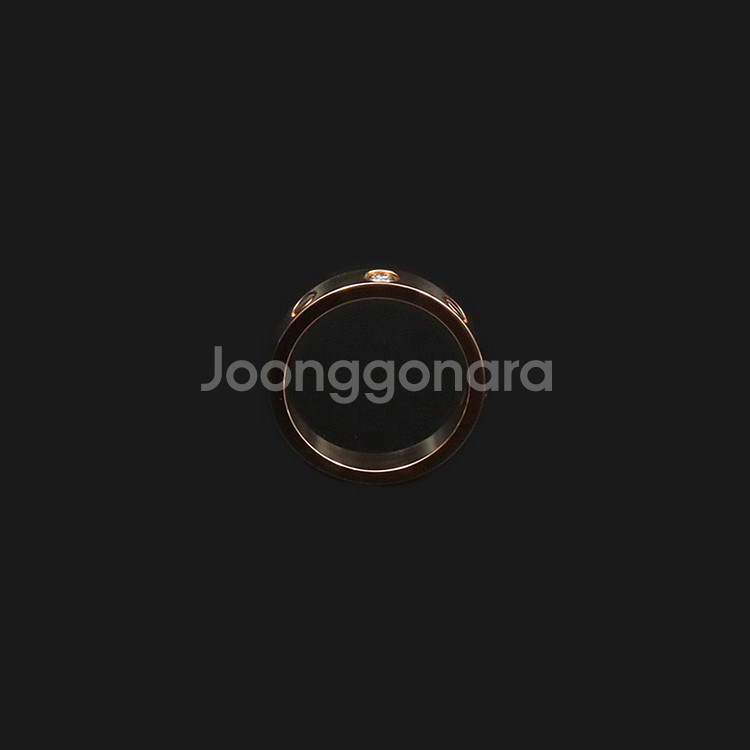 까르띠에 18K 로즈 골드 1P 다이아 러브링 반지--2