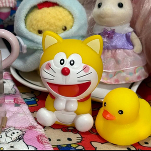 고전 노랑도라에몽 피규어 노몽이 노란도라에몽