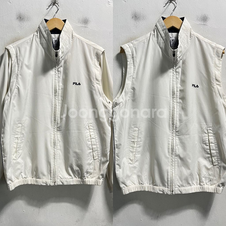 100 FILA 휠라 바람막이 조끼 자켓--0