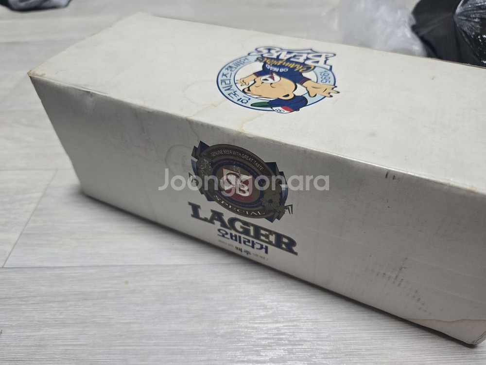 오비라거 오비베어스(두산베어스)1995 우승기념 맥주잔--5
