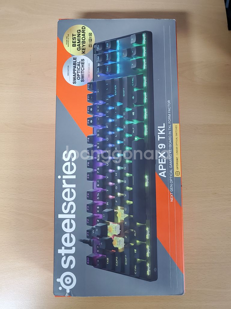스틸시리즈 Apex 9 TKL 게이밍 키보드+손목패드--0