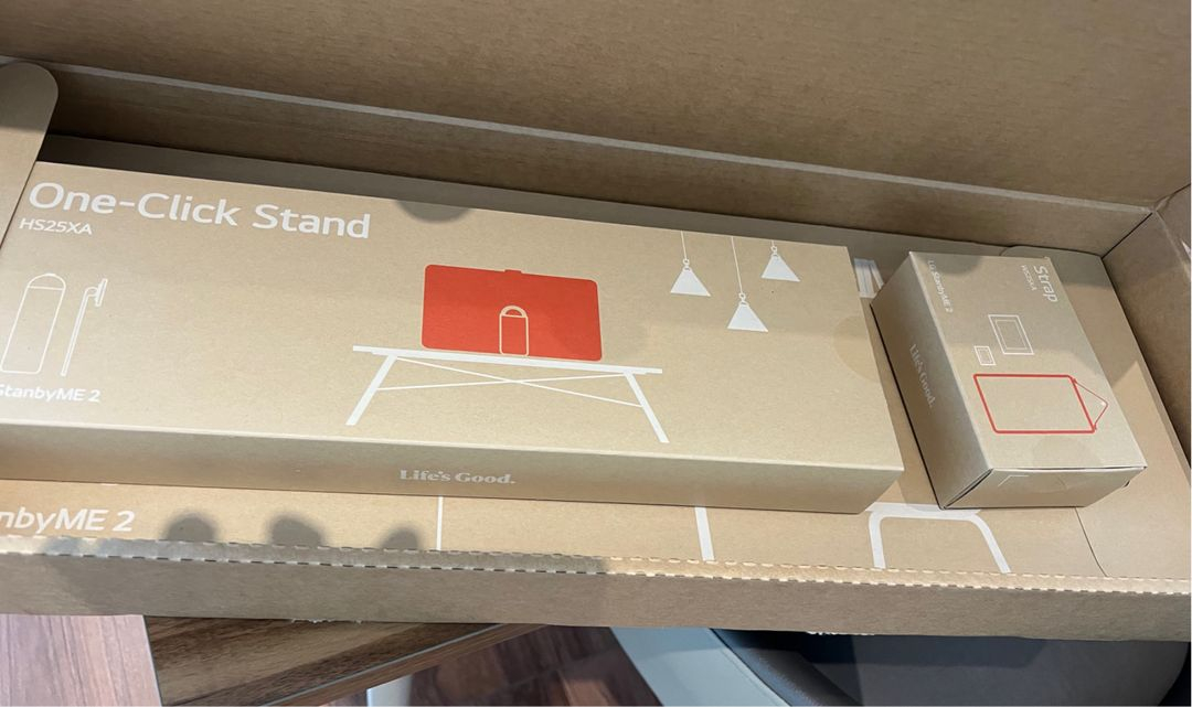 LG스탠바이미2+악세사리 3종 최저가(미개봉)TV--3