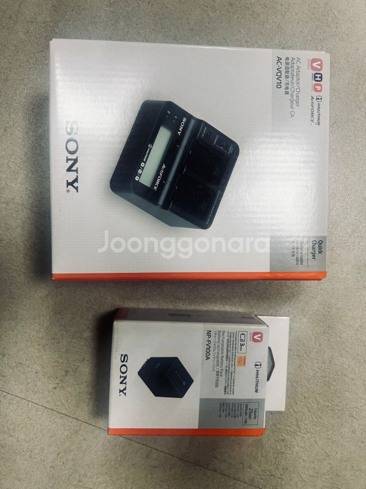 SONY AC-VQV10 충전기, NP-FV10 배터리--0
