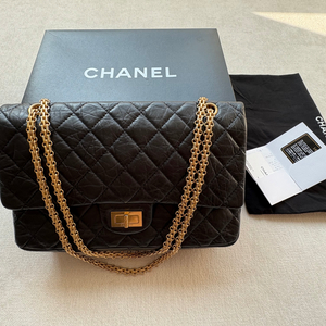 샤넬 2.55 빈티지 금장 라지