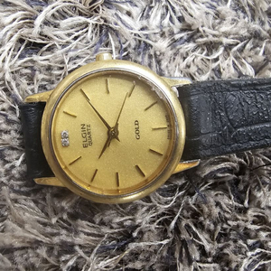 빈티지/엘진금시계 ELGIN 베젤&크라운18k금