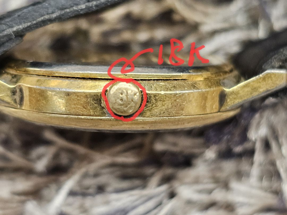 빈티지/엘진금시계 ELGIN 베젤&크라운18k금--1