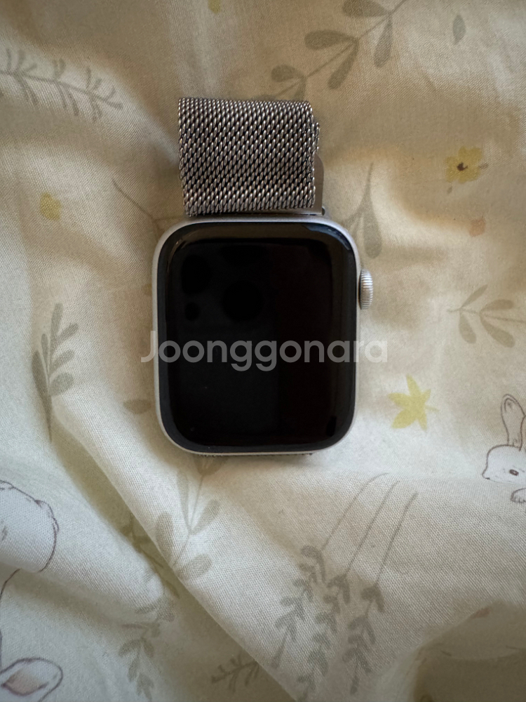 애플워치4 실버 gps 44mm--0